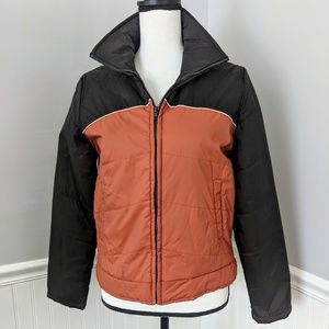 Lightweight orange and brown jacket size small
